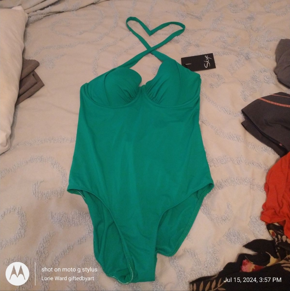 One piece bathing suit